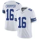 Jalen Cropper Dallas Cowboys ＃16 Limited Men's White Vapor Untouchable Jersey