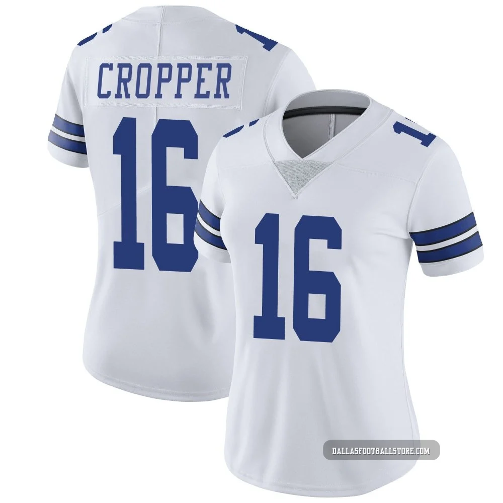 Jalen Cropper Dallas Cowboys ＃16 Limited Women's White Vapor Untouchable Jersey