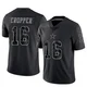 Jalen Cropper Dallas Cowboys ＃16 Limited Youth Black Reflective Jersey