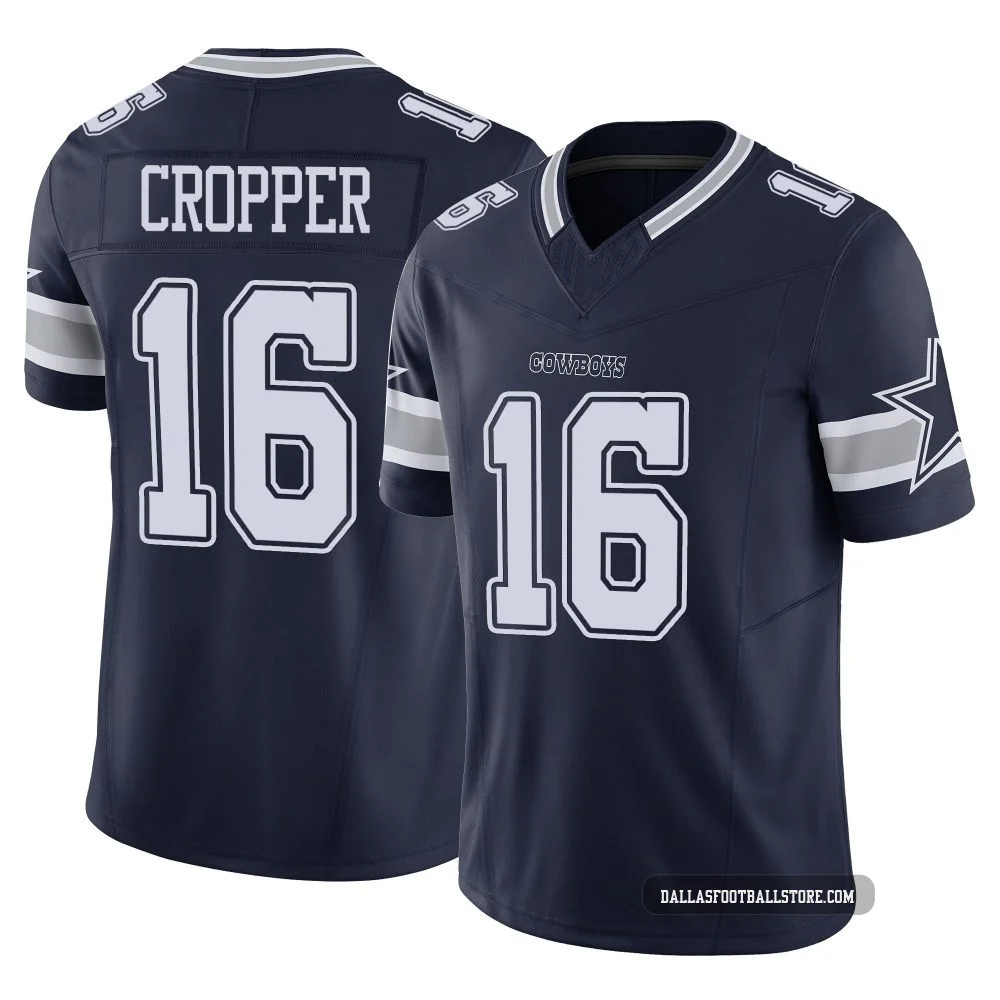 Jalen Cropper Dallas Cowboys ＃16 Limited Youth Navy Vapor F.U.S.E. Jersey