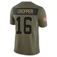 Jalen Cropper Dallas Cowboys ＃16 Limited Youth Olive 2025 Salute to Service Jersey