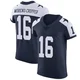 Jalen Moreno-Cropper Dallas Cowboys ＃16 Elite Men's Navy Alternate Vapor Untouchable Jersey