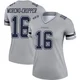 Jalen Moreno-Cropper Dallas Cowboys ＃16 Legend Women's Gray Inverted Jersey