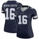 Jalen Moreno-Cropper Dallas Cowboys ＃16 Legend Women's Navy Jersey