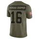 Jalen Moreno-Cropper Dallas Cowboys ＃16 Limited Men's Olive 2025 Salute to Service Jersey