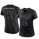 Jalen Moreno-Cropper Dallas Cowboys ＃16 Limited Women's Black Reflective Jersey