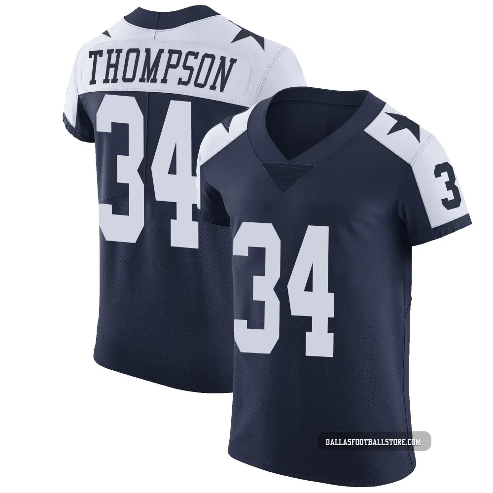 Jalen Thompson Dallas Cowboys ＃34 Elite Men's Navy Alternate Vapor Untouchable Jersey