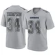 Jalen Thompson Dallas Cowboys ＃34 Game Men's Gray Atmosphere Fashion Jersey