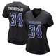 Jalen Thompson Dallas Cowboys ＃34 Game Women's Black Carbon Fashion Jersey