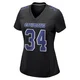 Jalen Thompson Dallas Cowboys ＃34 Game Women's Black Carbon Fashion Jersey