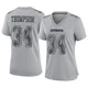 Jalen Thompson Dallas Cowboys ＃34 Game Women's Gray Atmosphere Fashion Jersey