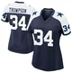 Jalen Thompson Dallas Cowboys ＃34 Game Women's Navy Alternate Jersey