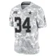 Jalen Thompson Dallas Cowboys ＃34 Limited Men's Arctic Camo 2024 Salute to Service Jersey