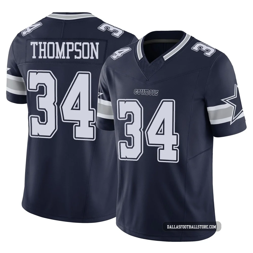Jalen Thompson Dallas Cowboys ＃34 Limited Men's Navy Vapor F.U.S.E. Jersey