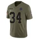 Jalen Thompson Dallas Cowboys ＃34 Limited Men's Olive 2025 Salute to Service Jersey