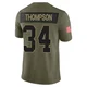 Jalen Thompson Dallas Cowboys ＃34 Limited Men's Olive 2025 Salute to Service Jersey