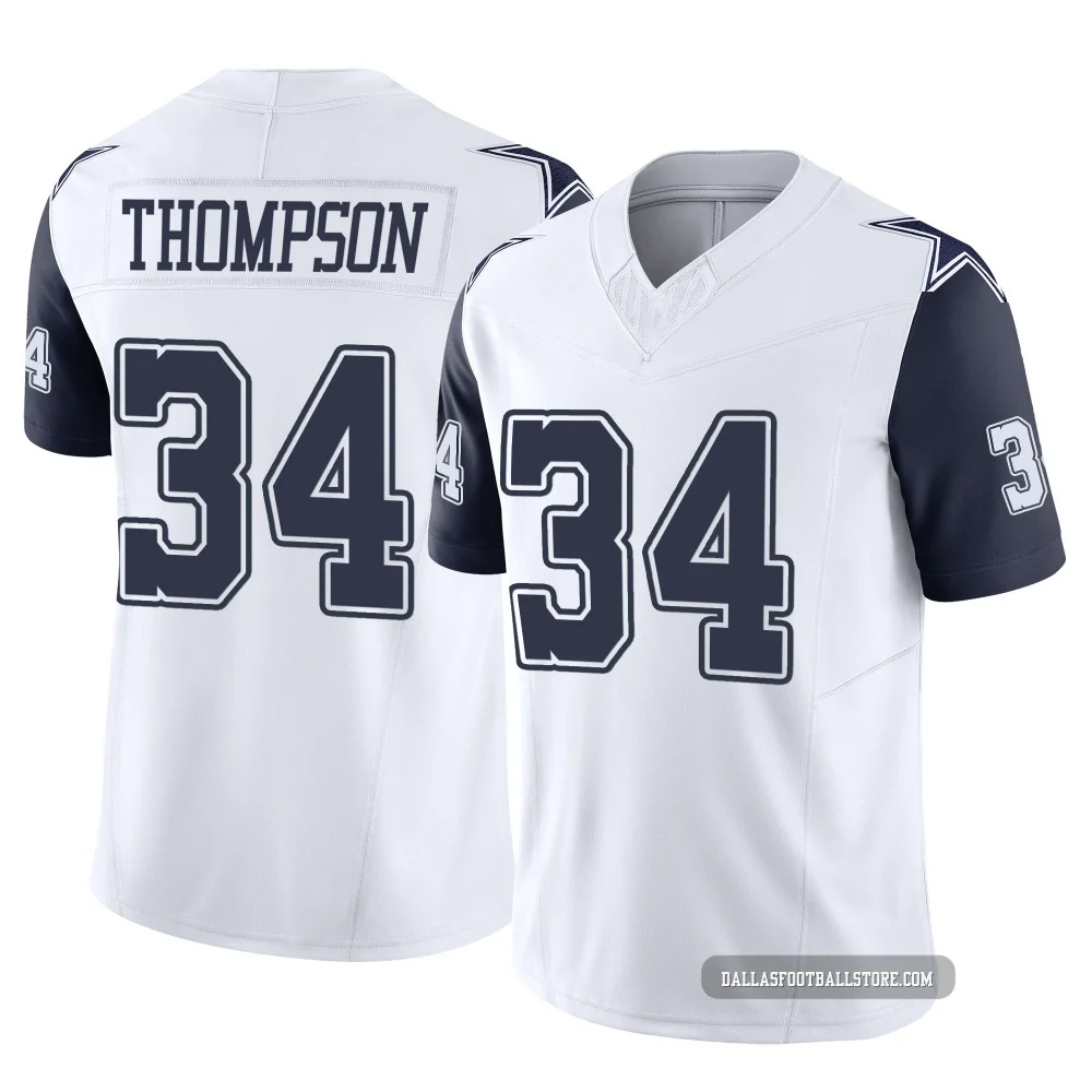 Jalen Thompson Dallas Cowboys ＃34 Limited Men's White 2nd Alternate Vapor F.U.S.E. Jersey