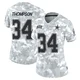 Jalen Thompson Dallas Cowboys ＃34 Limited Women's Arctic Camo 2024 Salute to Service Jersey