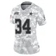 Jalen Thompson Dallas Cowboys ＃34 Limited Women's Arctic Camo 2024 Salute to Service Jersey