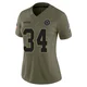 Jalen Thompson Dallas Cowboys ＃34 Limited Women's Olive 2025 Salute to Service Jersey