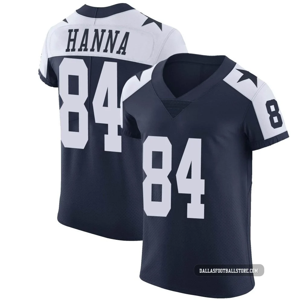 James Hanna Dallas Cowboys ＃84 Elite Men's Navy Alternate Vapor Untouchable Jersey