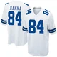 James Hanna Dallas Cowboys ＃84 Game Men's White Jersey