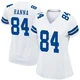 James Hanna Dallas Cowboys ＃84 Game Women's White Jersey