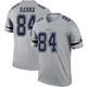 James Hanna Dallas Cowboys ＃84 Legend Men's Gray Inverted Jersey