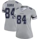 James Hanna Dallas Cowboys ＃84 Legend Women's Gray Inverted Jersey