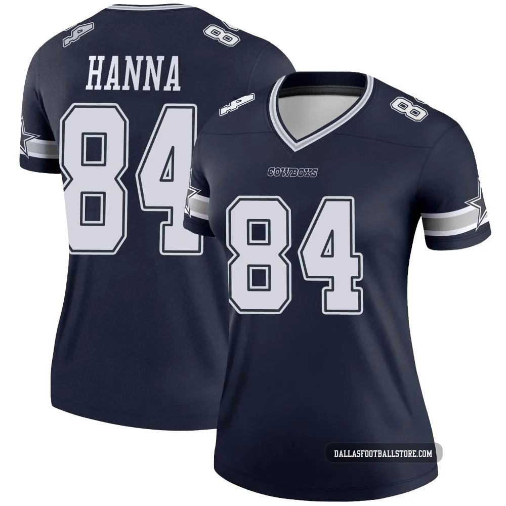 James Hanna Dallas Cowboys ＃84 Legend Women's Navy Jersey
