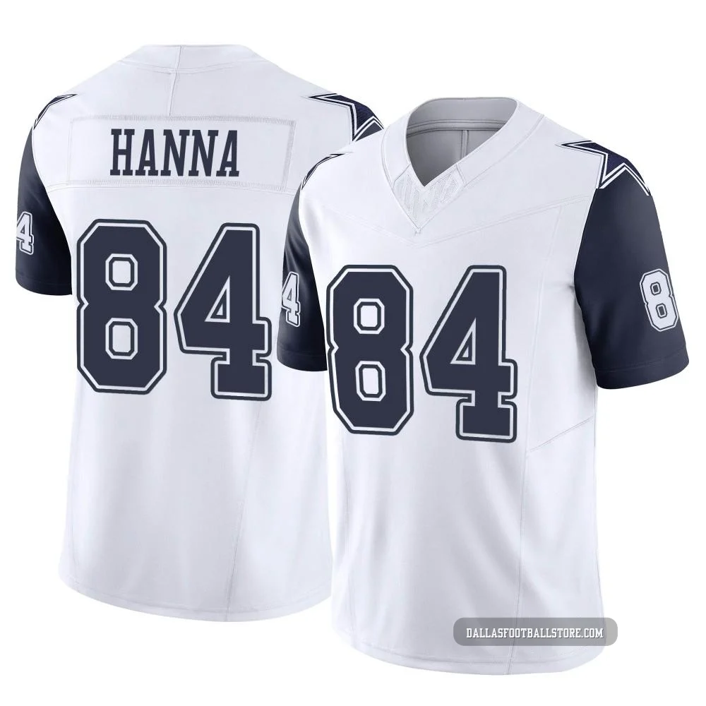 James Hanna Dallas Cowboys ＃84 Limited Men's White 2nd Alternate Vapor F.U.S.E. Jersey