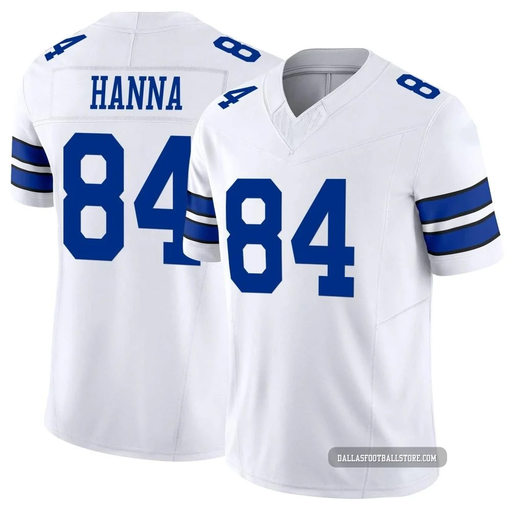 James Hanna Dallas Cowboys ＃84 Limited Men's White Vapor F.U.S.E. Jersey