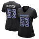 James Houston Dallas Cowboys ＃53 Game Women's Black Carbon Fashion Jersey