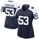 James Houston Dallas Cowboys ＃53 Game Women's Navy Alternate Jersey