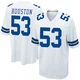 James Houston Dallas Cowboys ＃53 Game Youth White Jersey