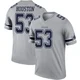 James Houston Dallas Cowboys ＃53 Legend Men's Gray Inverted Jersey