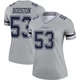 James Houston Dallas Cowboys ＃53 Legend Women's Gray Inverted Jersey