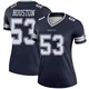 James Houston Dallas Cowboys ＃53 Legend Women's Navy Jersey