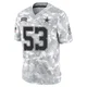 James Houston Dallas Cowboys ＃53 Limited Men's Arctic Camo 2024 Salute to Service Jersey