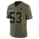 James Houston Dallas Cowboys ＃53 Limited Men's Olive 2025 Salute to Service Jersey