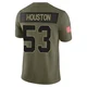 James Houston Dallas Cowboys ＃53 Limited Men's Olive 2025 Salute to Service Jersey