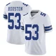 James Houston Dallas Cowboys ＃53 Limited Men's White Vapor Untouchable Jersey