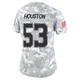 James Houston Dallas Cowboys ＃53 Limited Women's Arctic Camo 2024 Salute to Service Jersey