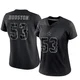 James Houston Dallas Cowboys ＃53 Limited Women's Black Reflective Jersey