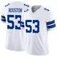 James Houston Dallas Cowboys ＃53 Limited Youth White Vapor F.U.S.E. Jersey