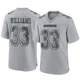 Javonte Williams Dallas Cowboys ＃33 Game Men's Gray Atmosphere Fashion Jersey