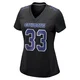 Javonte Williams Dallas Cowboys ＃33 Game Women's Black Carbon Fashion Jersey