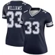 Javonte Williams Dallas Cowboys ＃33 Legend Women's Navy Jersey
