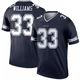 Javonte Williams Dallas Cowboys ＃33 Legend Youth Navy Jersey