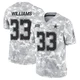Javonte Williams Dallas Cowboys ＃33 Limited Men's Arctic Camo 2024 Salute to Service Jersey